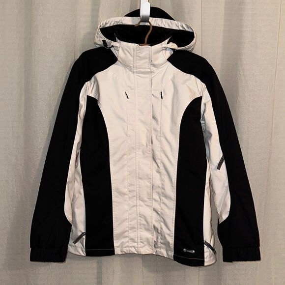 SPYDER Ladies 16 Black White Fleece Inner Removable Ski Snowmobile